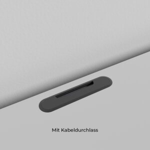 Mit Kabeldurchlass