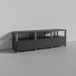 Belmaro HiFi Möbel 33 halboffen Schwarz lackiert